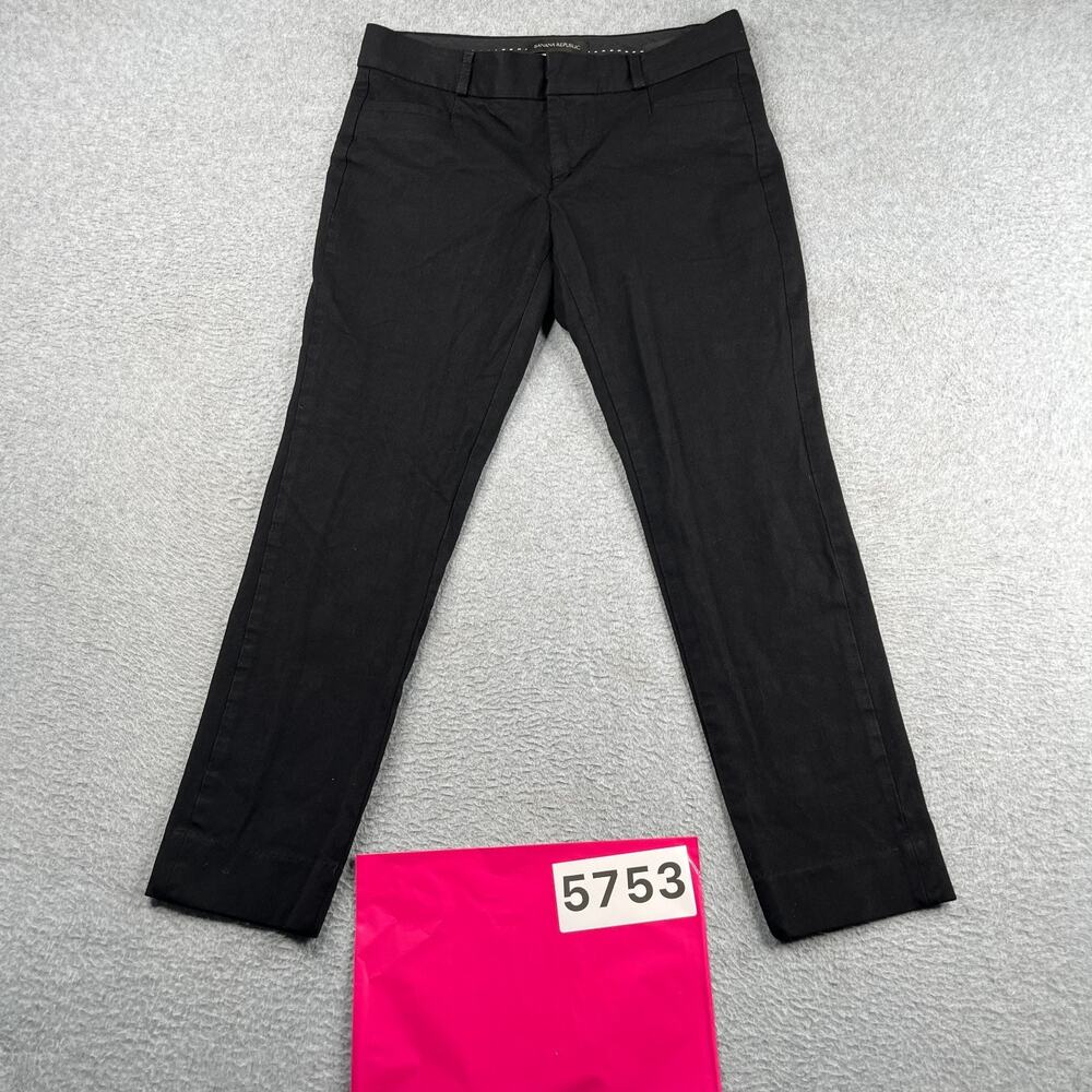 Banana Republic Sloan Pants Womens Petite Size 0 Black Casual Office